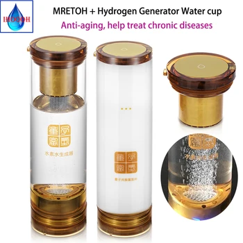 

Hydrogen and oxygen separation water bottle MRETOH 7.8HZ ionic membrane H2 Generator Improve immunity Promote blood circulation