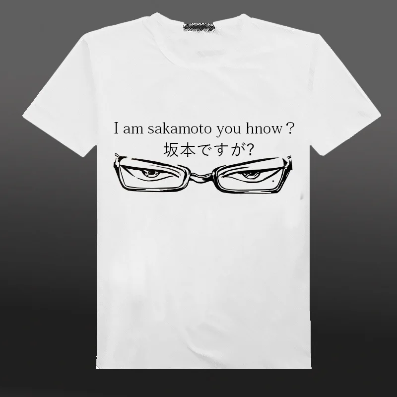 Аниме Sakamoto desu ga? Новая футболка для костюмированной вечеринки костюм с короткими