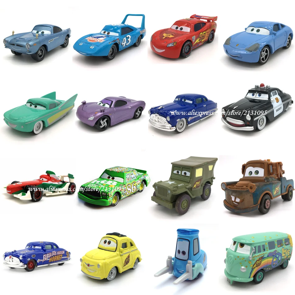 Disney Pixar Cars 2 Lightning McQueen Mater 1:55 литой металлический сплав модель автомобиля подарок