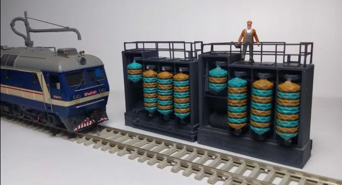 

1/87 Model Train ho scale diy architectural washing machine material sand table model materials Free Shipping