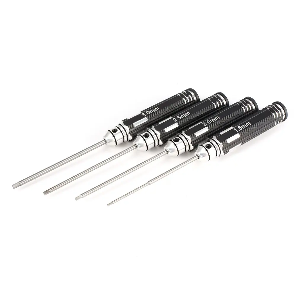 4Pcs Hex Screw Driver Tools Kit Set For RC Helicopter 1.5Mm 2.0Mm 2.5Mm 3.0Mm 