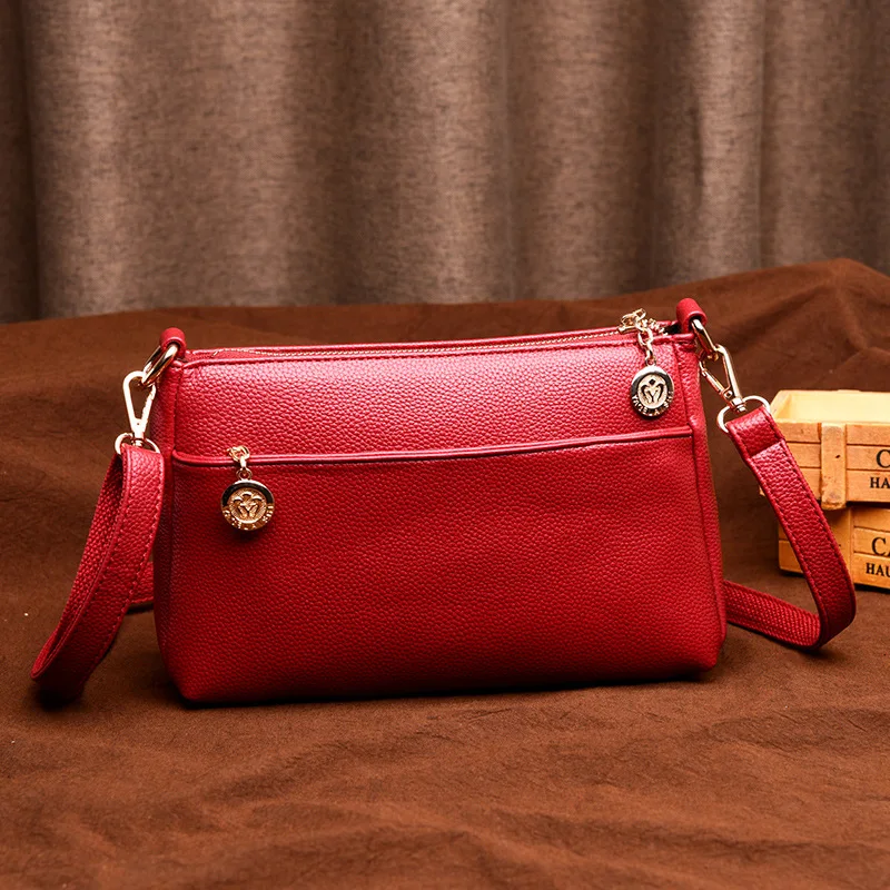 Kopen 2019 Nieuwe Crossbody Tassen voor Vrouwen Zachte Lederen Portemonnees en Handtassen Designer Dames Handtas Vrouwelijke Schoudertas Sac EEN belangrijkste Femme