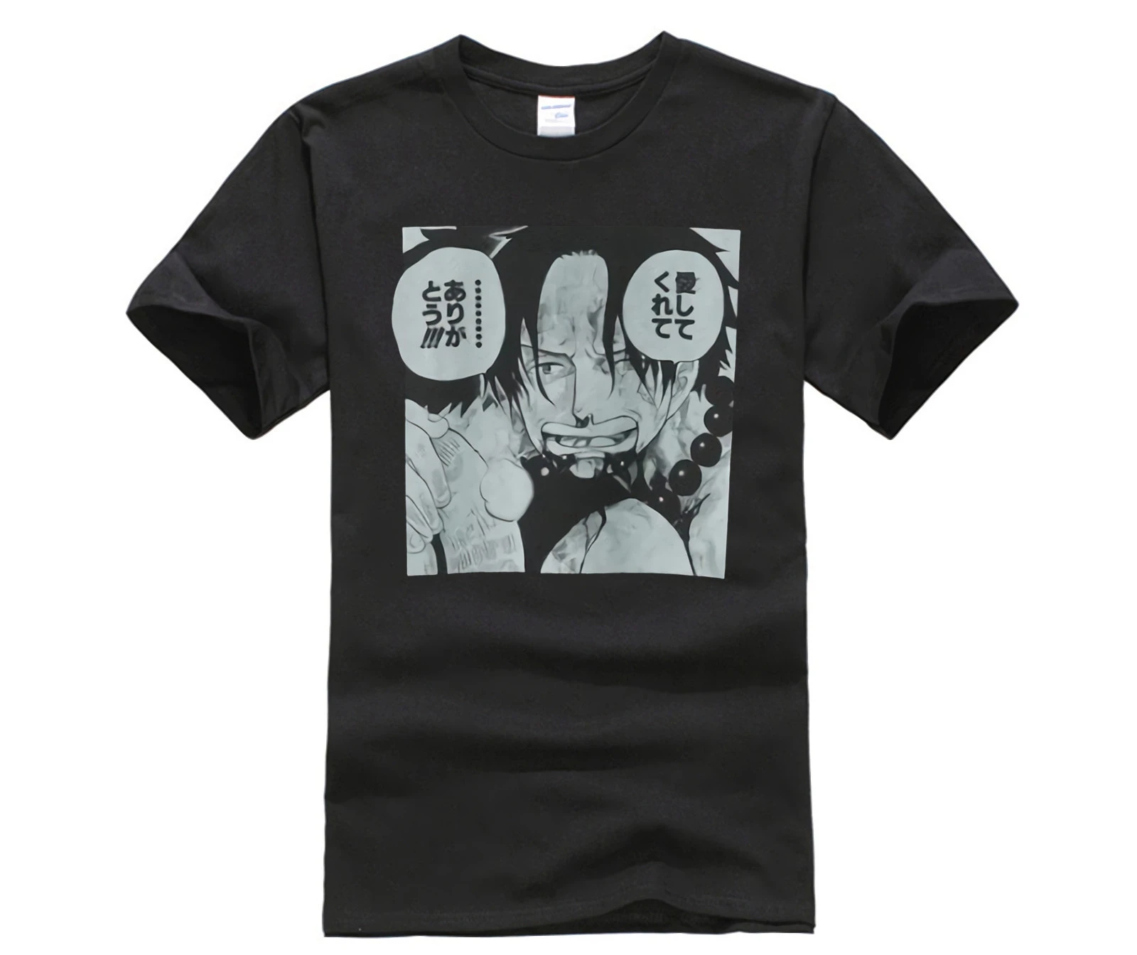 ファッションtシャツ綿100 ジャンプ50thワンピースエース愛するいただきありがとうござい私日本新ファッションメンズショートスリーブtシャツ Tシャツ Aliexpress