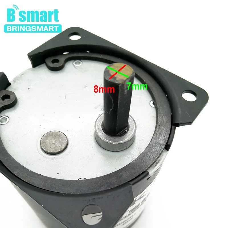 

Bringsmart 220V 40W permanent magnet Motor High Torque 3.5-160kg.cm Low Speed 2.5-110rpm Low Noise Electric Motor 70KTYZ