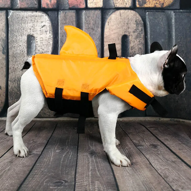 shark dog life jacket safety clothes pet life vest summer dog