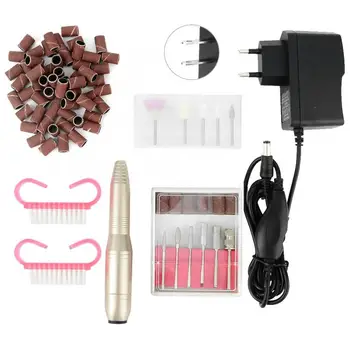 

15000rpm Electric Nail Drill Machine Nail Grinding Polishing Machine Nail Dust Brush Sand Rings Nails Manicure Set