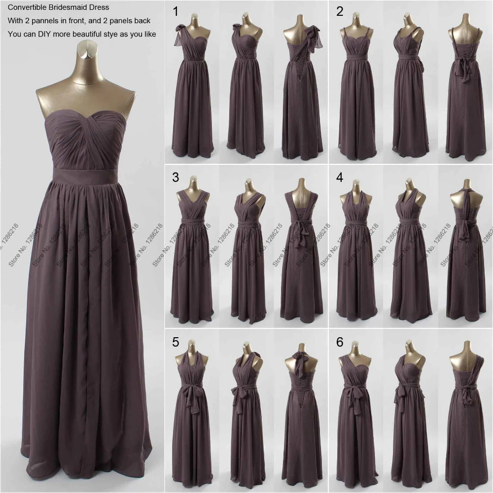 dark gray bridesmaid dresses long