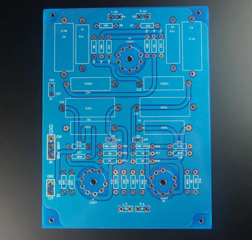 LITE LS22 PCB Tube Preamplifier PCB 12AX7 Pre Amp Empty Board Based on C22 Amplifier Circuit