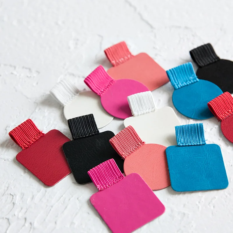 1000 PCS Pen Loop Holder Self-Adhesive Leather with Elastic Band For Notebooks Journals Pencil Clips | Канцтовары для офиса и