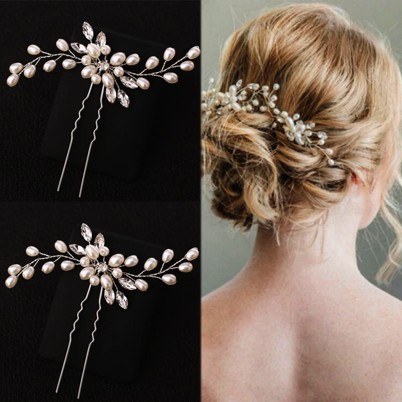 10pcs/Set Women Golden Silver Metal Hair Comb Clip Hairpin Wedding Bride-Hair 10pcs/Set Women Golden Silver Metal Hair Comb Clip Hairpin Wedding Bride-Hair