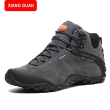 XIANG GUANG männer winter stiefel plus größe hochwertigen rindspalt motorrad retro leder stiefel größe 36-48 82287