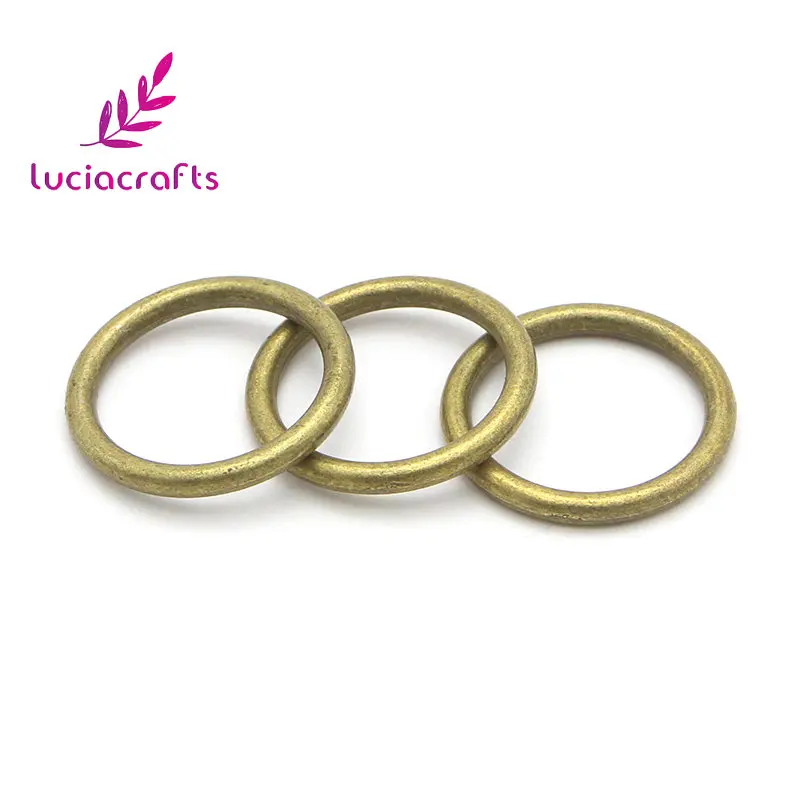 Lucia crafts, 10 шт., серебро/бронза, 20 мм, металлическое кольцо, соединительное кольцо, пряжки для обуви, сумки, пряжки для ремня, аксессуары для шитья, G1128