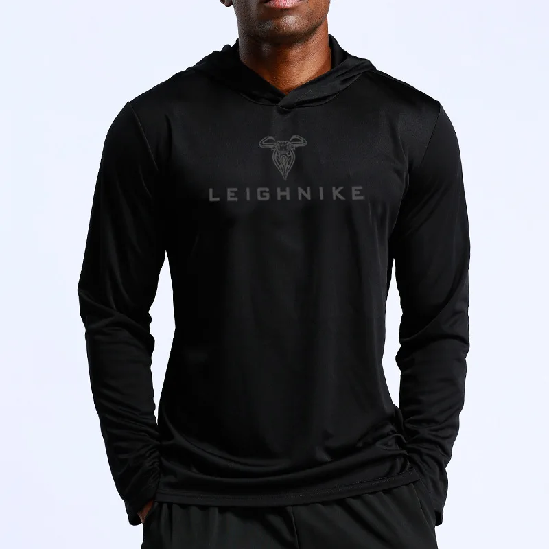 

Men Sports Running Jacket Coat Fitness Long Sleeve Hooded Tight Hoodies Sports Slim Hiking Sweatshirts Male Gym Training Jackets