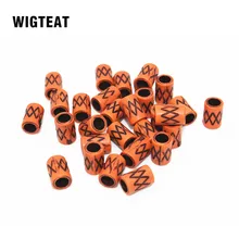 10 шт. Смола Ретро волосы коса Dread Национальный Стиль манжеты зажимы Dreadlock бусины около 5 мм Внутреннее отверстие аксессуары для волос