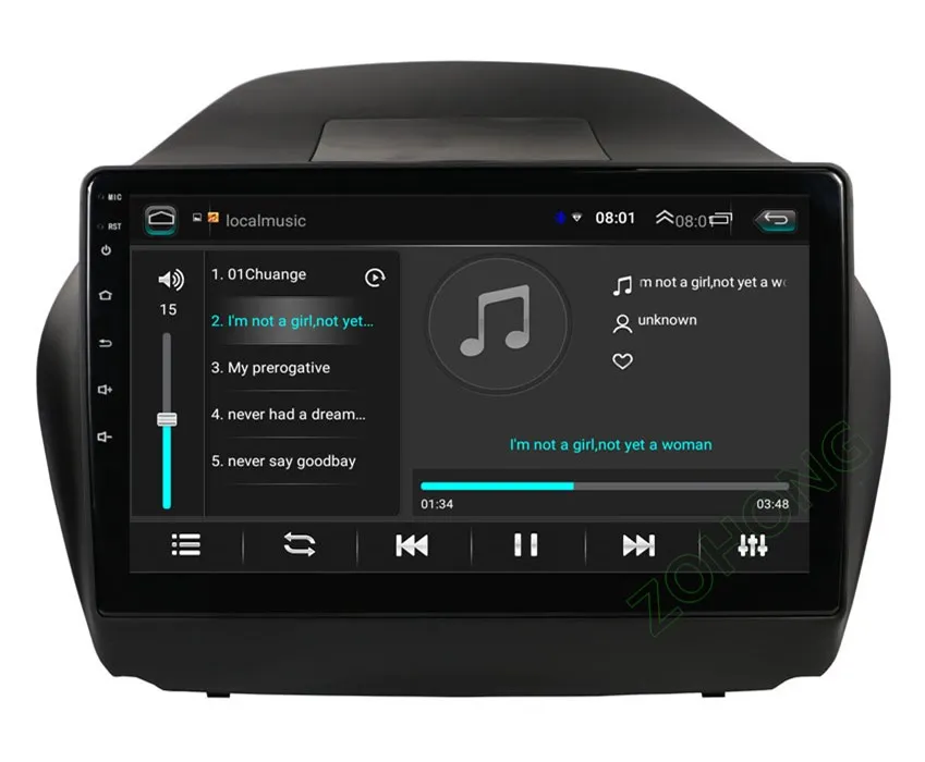 Excellent 10.2 inch 2.5D Android Car DVD Multimedia Player For Hyundai Tucson/IX35 autoradio CAR GPS navigation Stereo Radio recorder WIFI 22