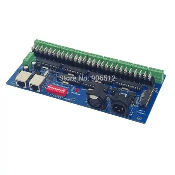 

27CH dmx512 Controller Each output frequency 10KHZ 27 channel dmx dimmer Decoder WS-DMX-27CH-RJ45