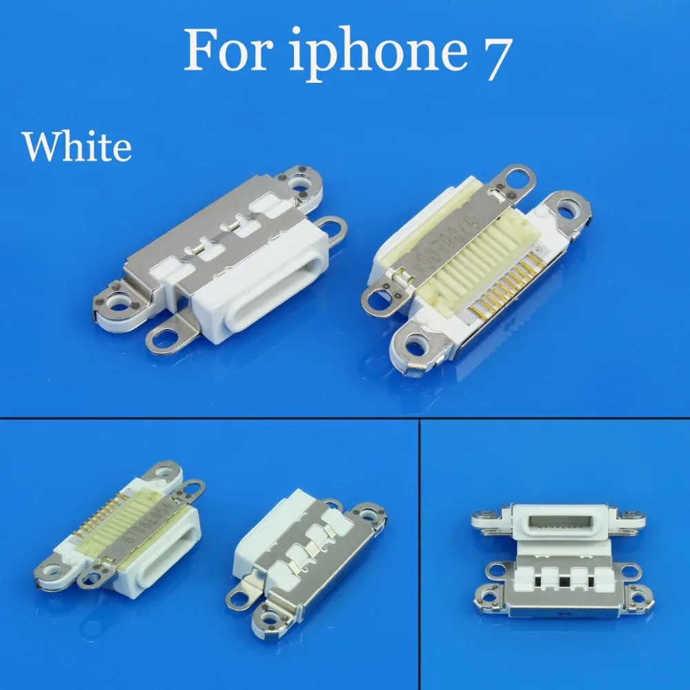 Разъем JCD для Iphone 4/5/6/6plus/7 USB разъем зарядки и передачи данных белый или серый цвета