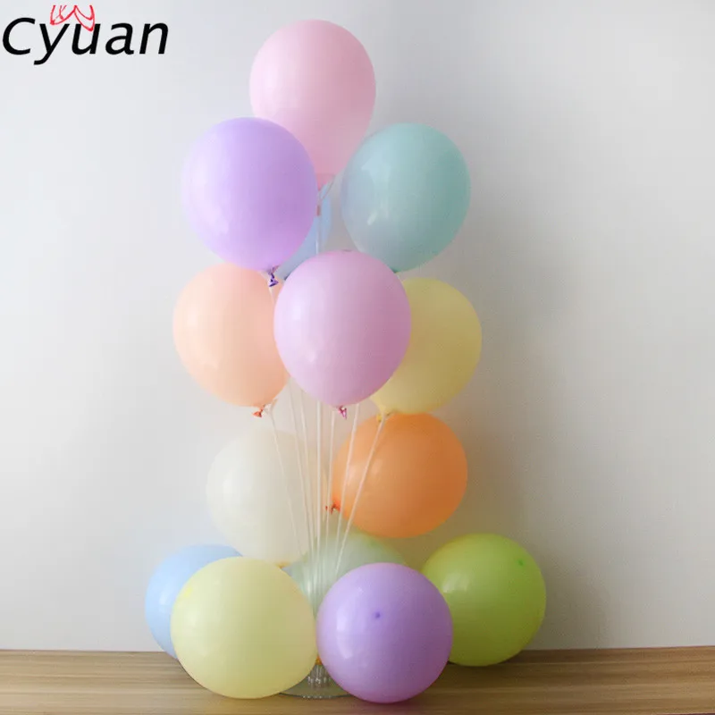 Cyuan 12/36 дюймов Макарон Пастель воздушных шаров из латекса, День рождения сувениры в виде воздушного шарика в стиле детского дня рождения вечерние Надувное свадебное украшение