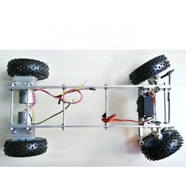 Steering gear ,steering robot, intelligent microcontroller, car chassis