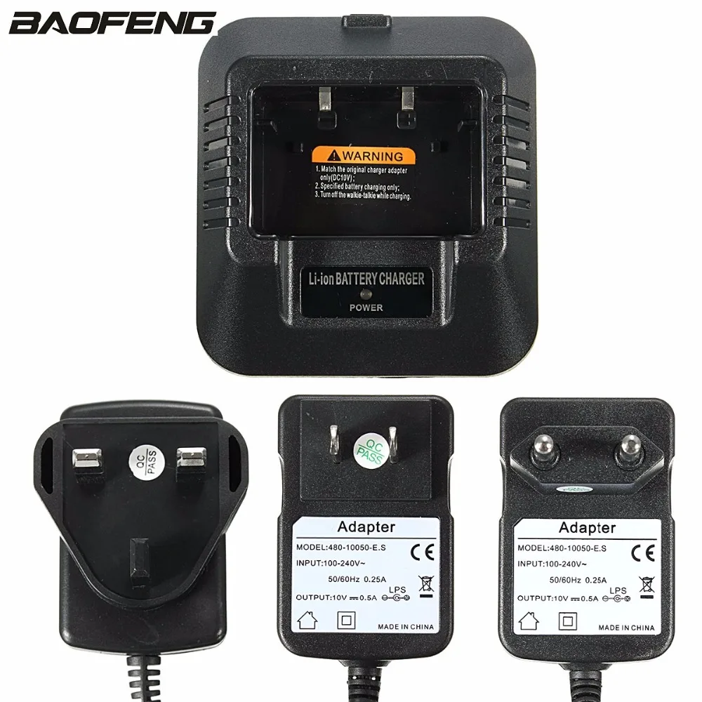 

BAOFENG Desktop Charger Base & Power Plug Apater (AU/UK/Eu/US) Orginal for UV-5R UV-5RA UV-5RB UV-5RE+Plus F8+ Series Charger