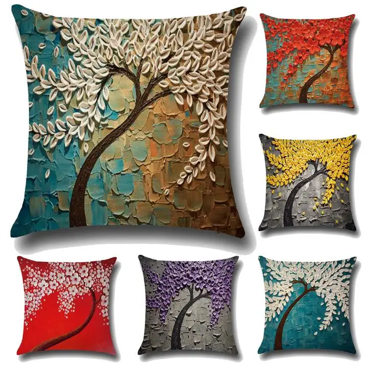 

Urijk Wedding Gift Cushion Cover European Classical Art Oil Painting Pillow Cover Home Sofa Decorative Pillow Cases High Quality