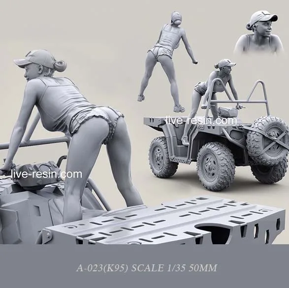 

1/35 (50mm) Modern Terrain Vehicle Beauty Driving Resin Soldier A-023