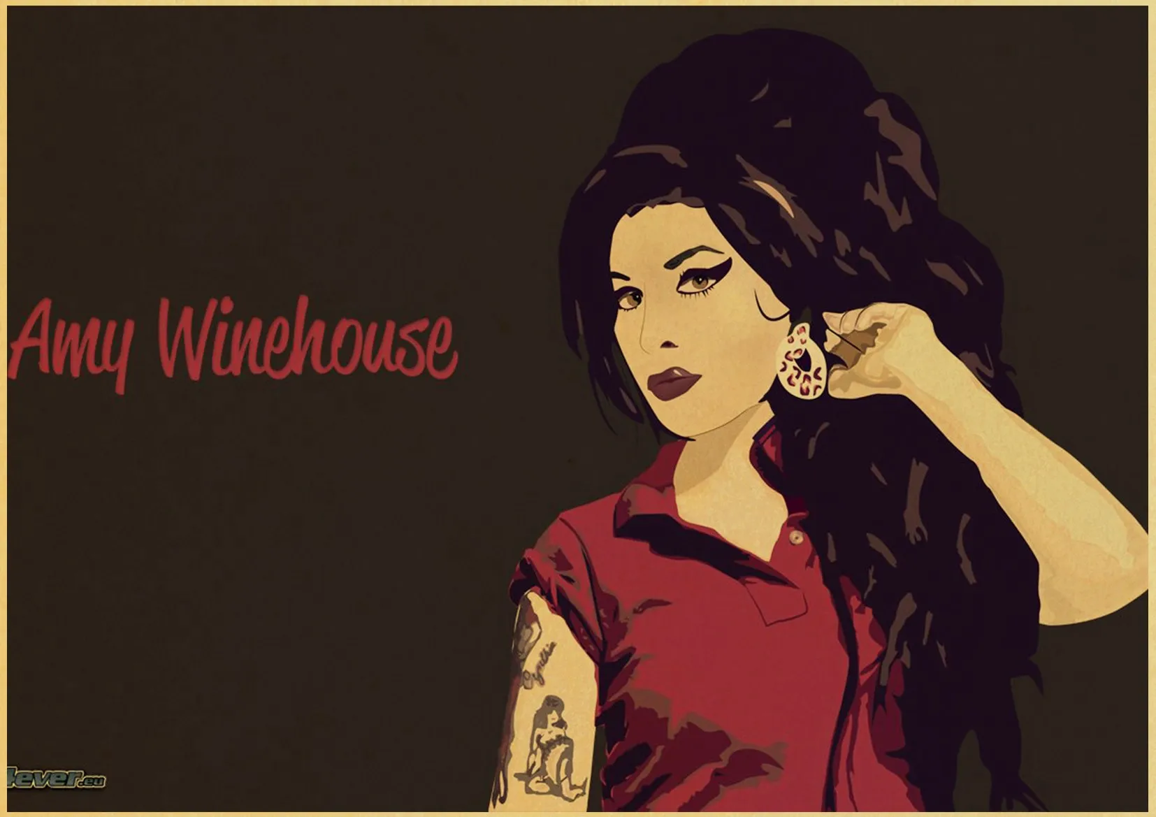 Певица Amy Winehouse музыка классический винтажный плакат живопись декоративные наклейки на стену дома плакаты искусство домашний декор - Цвет: D113