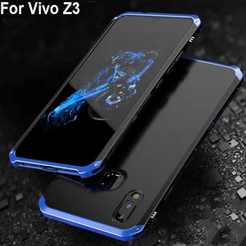 

Cases For Vivo Z3 Case Capa Hard Back PC Metal Bumper Business cover Phone Case 6.3'' For Vivo Z 3 VivoZ3 Metal Phone shell