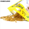 FISHINAPOT-señuelo suave de pesca, 20 unids/lote, 0,7g/4,5 cm, cebo de pesca Artificial, cebo de silicona, gusanos, señuelo para pesca de carpa ► Foto 1/6