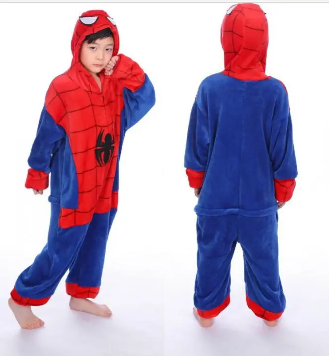 

Boy Girl Pajamas Children New Unisex pijamas Spiderman Kid Cartoon Animal Cosplay Pyjama Onesie Sleepwear Hoodie