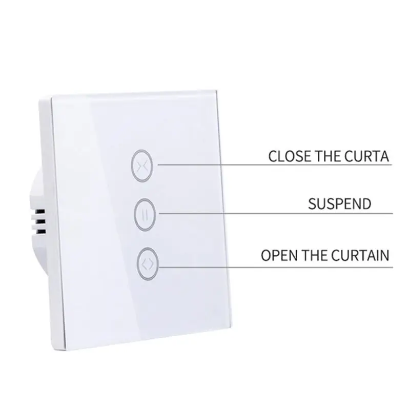 App Eu Wifi Smart Press Curtain Switch Voice Control By Alexa And Google Phone Control For Electric Curtain Motor