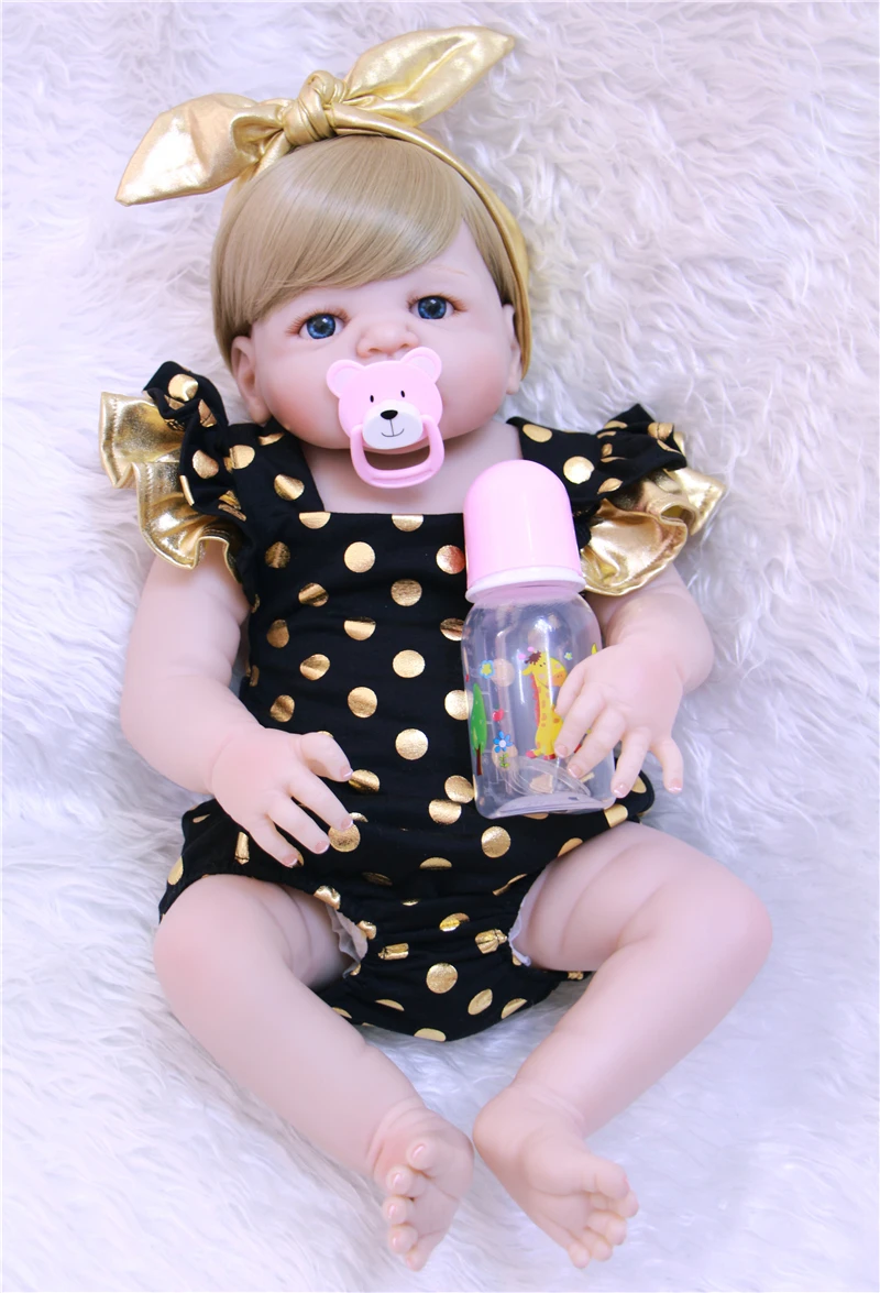 Кукла младенец силиконовая полноразмерная 22 дюйма 55 см|reborn baby doll|silicone reborn dollsdoll for