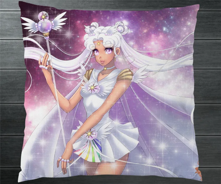 

Anime Sailor Moon Super Cosmos Eternal Fanart 40*40cm Two Side Pillowcase Pillow Case Cover Cosplay Gift BED/SOFA/CAR Decor