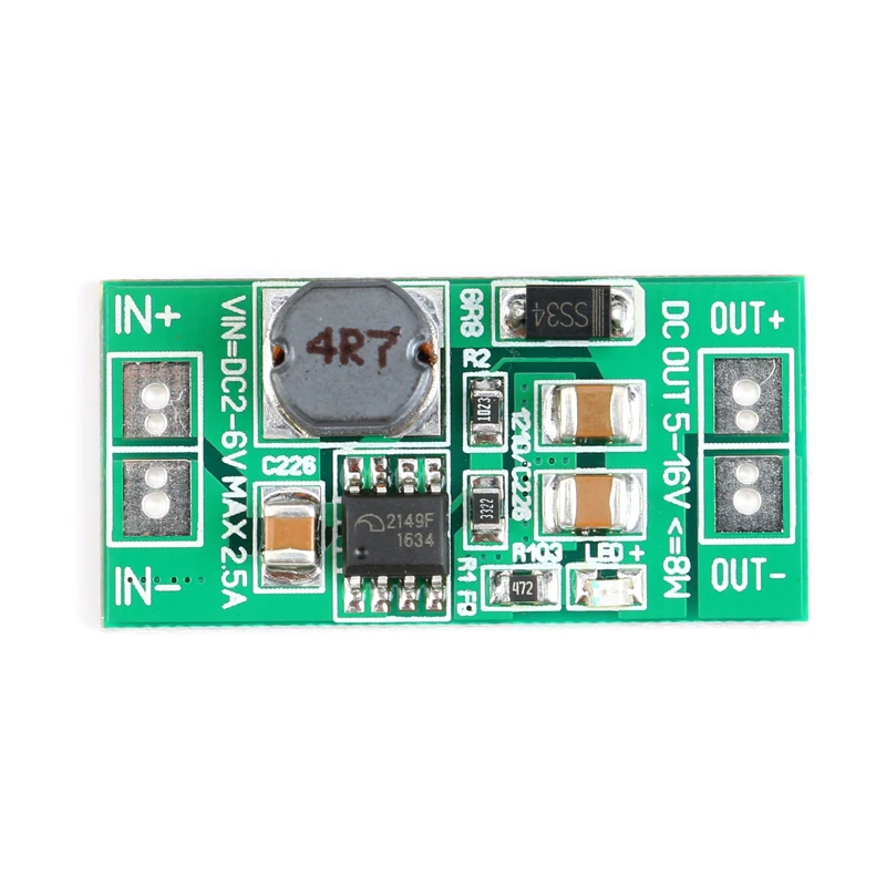 5pcs DC-DC 3.2V 3.7V 4.2V to 5V Voltage Regulator Converter Adjustable Boosting Step Up Power Supply Module 2-5V (2) - 