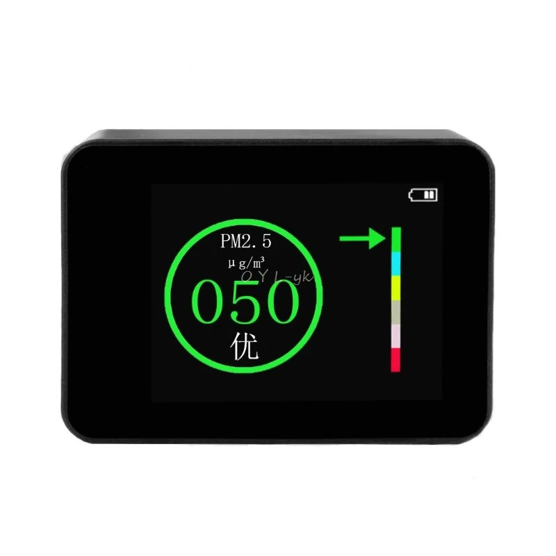 

Air Quality Tester Portable Laser PM2.5 Detector Smart Monitor For Home Office Car