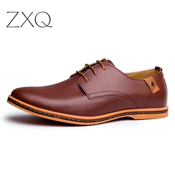 

Sale New Oxford Casual Shoes Men Fashion Men Leather Shoes Spring Autumn Men Flat Patent Leather Men Shoes Wgl-K03-1