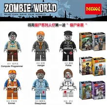 Decool строительные блоки Супер Герои зомби мир 80 наборы фигурок экшн строительные блоки кирпичи diy игрушки