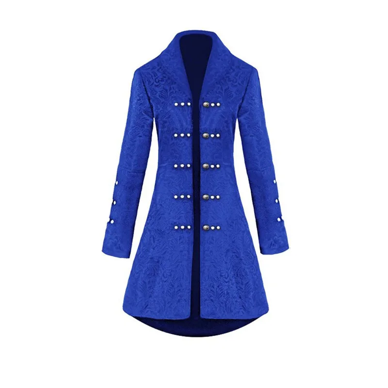 buy  Long Life Women's Fashion Jacquard Punk Jacket Party Cosplay Retro Button Coat Cardigan Tops Jaquet