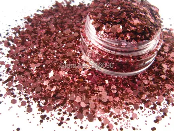 

Brown Hex Glitter Mix for Nail polish