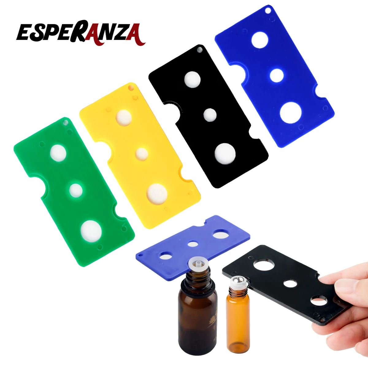 

ESPERANZA 4 Colorful Essential Oil Opener Key Tool Remover For Roller Balls and Caps Bottles
