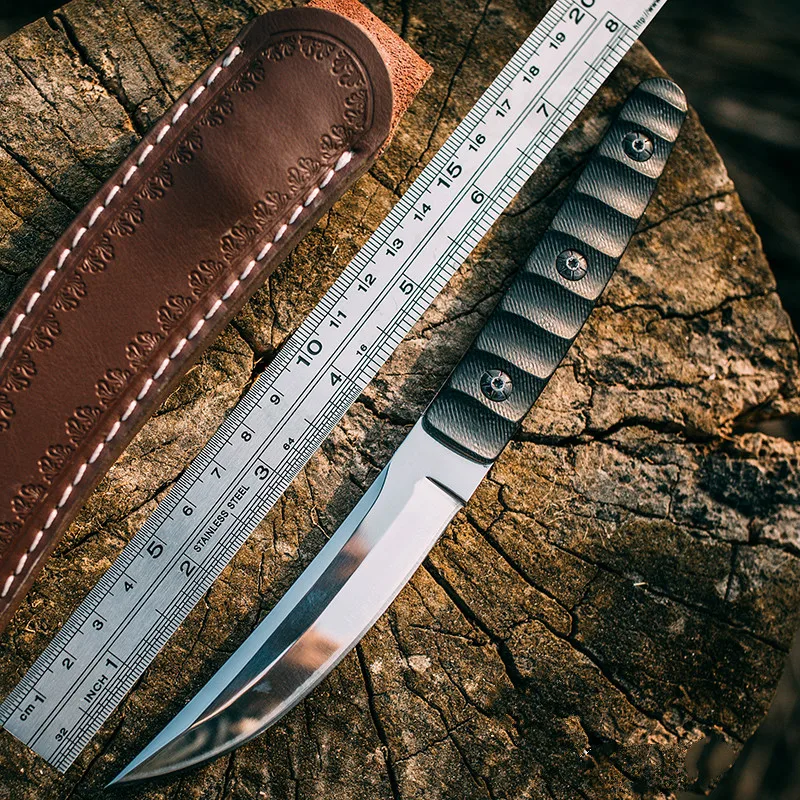 

The spirit of originality of D2 steel blade material + G10 handle special forces field of tritium survival knife edge bag mail