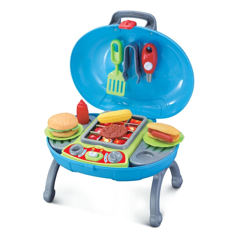 Innovative Realistic Special Diy Best Gifts Play With Friends Innovative Realistic Special Diy Best Gifts Play With Friends Pretend Sound Barbecue Funny Light Suitcase Toys Set In Kitchen From