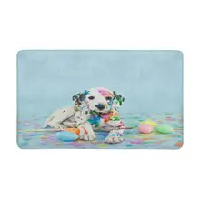 Забавный маленький Далматин щенок Противоскользящий дверной коврик Домашний Декор внутренний входной коврик