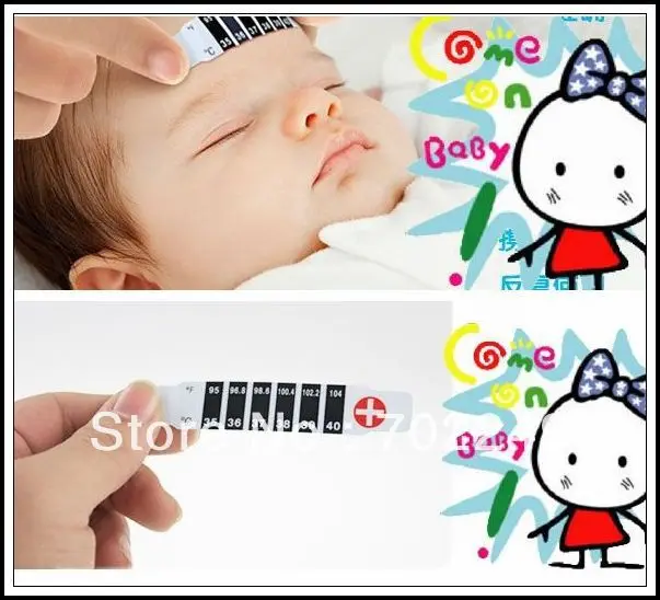 Lovely Baby Kids Forehead Baby Strip Thermometer Test Fever Body