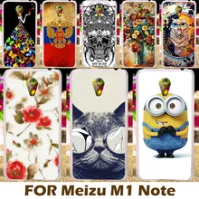 Akabeila живопись Дизайн жесткий Пластик чехол для Meizu M1 Примечание meilan Note 5.5 дюймов чехол телефона защитная В виде ракушки
