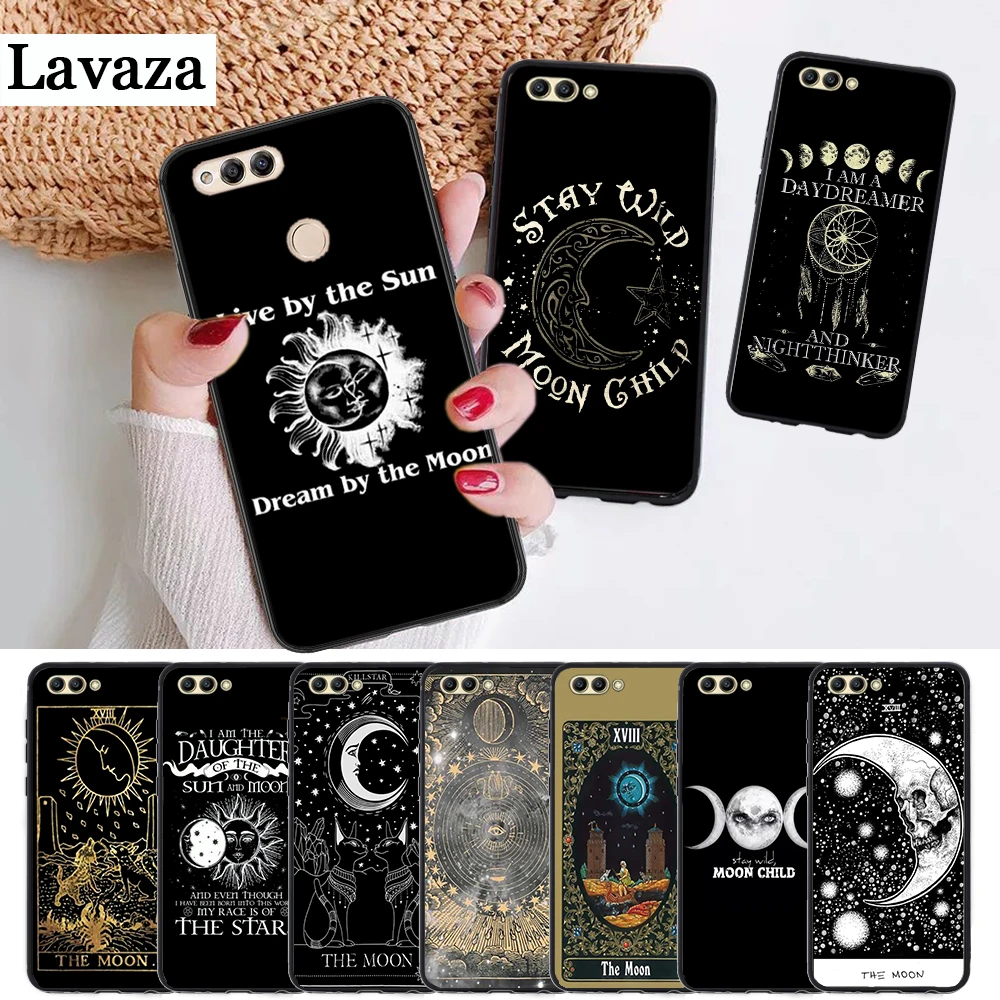 

Lavaza Augur Moon Tarot Divine Silicone Case for Huawei honor 6A 7A Pro 7X 8 Lite 8X 8C 9 Note 10