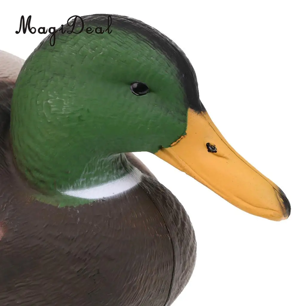 MagiDeal надувной 3D реалистичный охотничий рыболовный утенок Decoy Drake с плавающим килем для наружного кемпинга тактические аксессуары