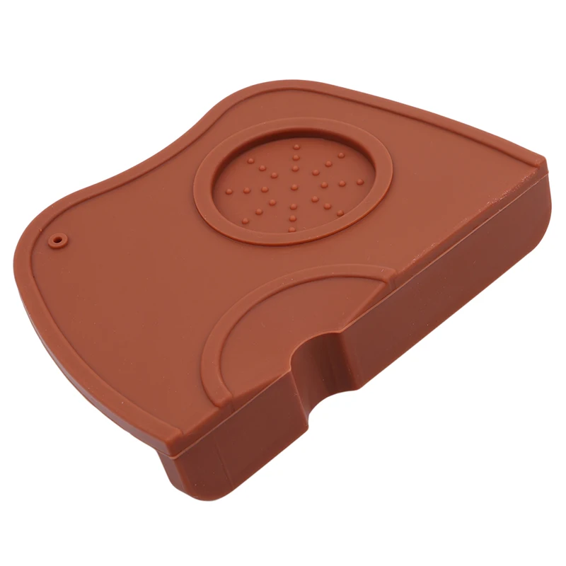 Silicone S/M Size Coffee Tamper Mat Holder Espresso Maker Support Base Non-Slip Flexible Corner Mat Barista Coffee Tea Bar Tool