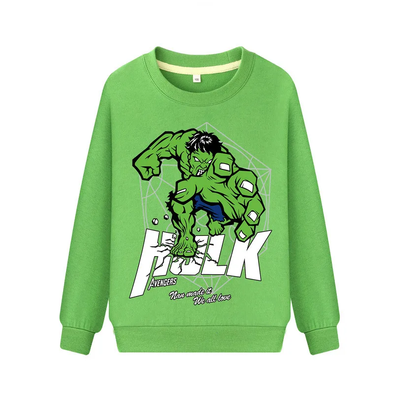 Boys Hulk Print Sweatshirt Hoodies Girls Cut Pink Cotton Hoodie Clothes Children Spring Full Sleeve Pullover Costume Baby DZ087 (1)