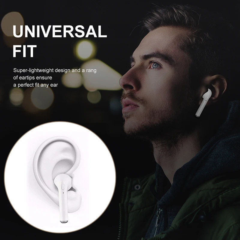 TWS i8X беспроводные Bluetooth наушники i7S с зарядным устройством bluetooth гарнитура для